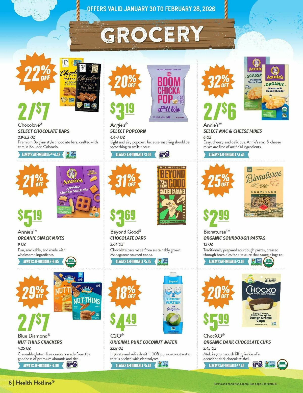 Natural Grocers February Health Hotline Magazine Weekly Ad from January 30