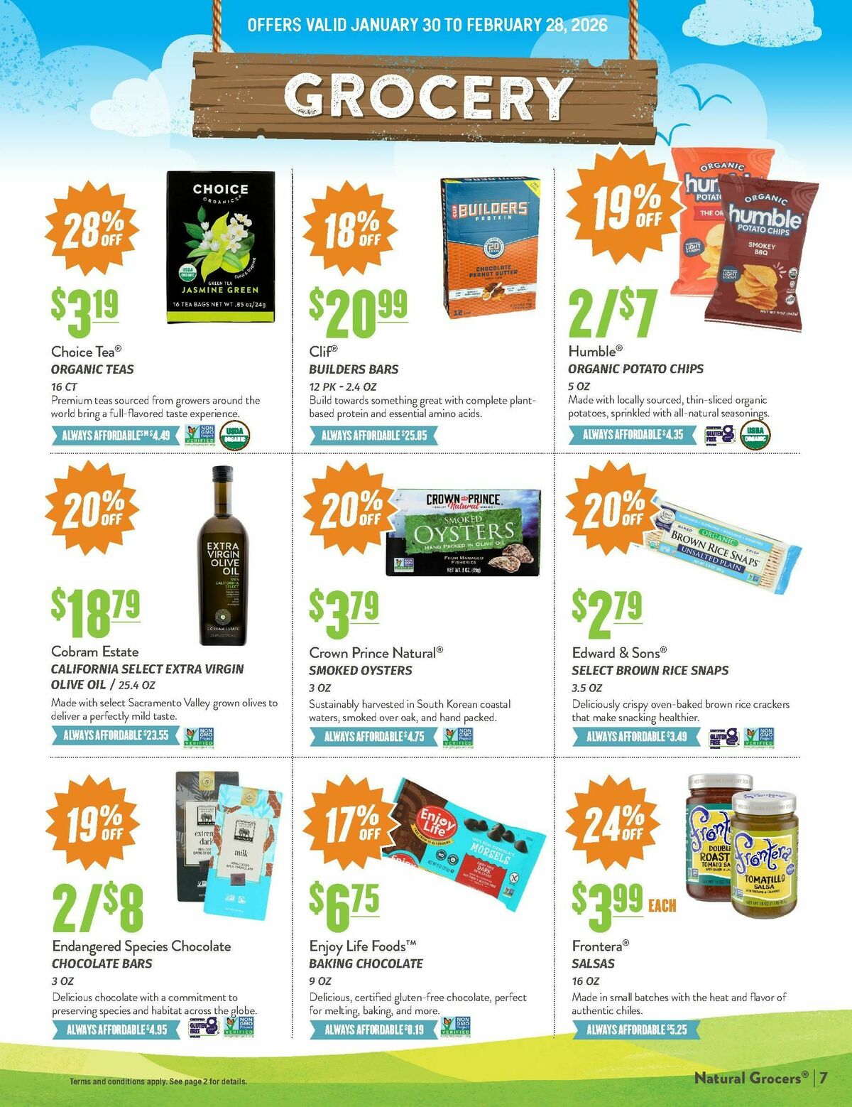 Natural Grocers February Health Hotline Magazine Weekly Ad from January 30