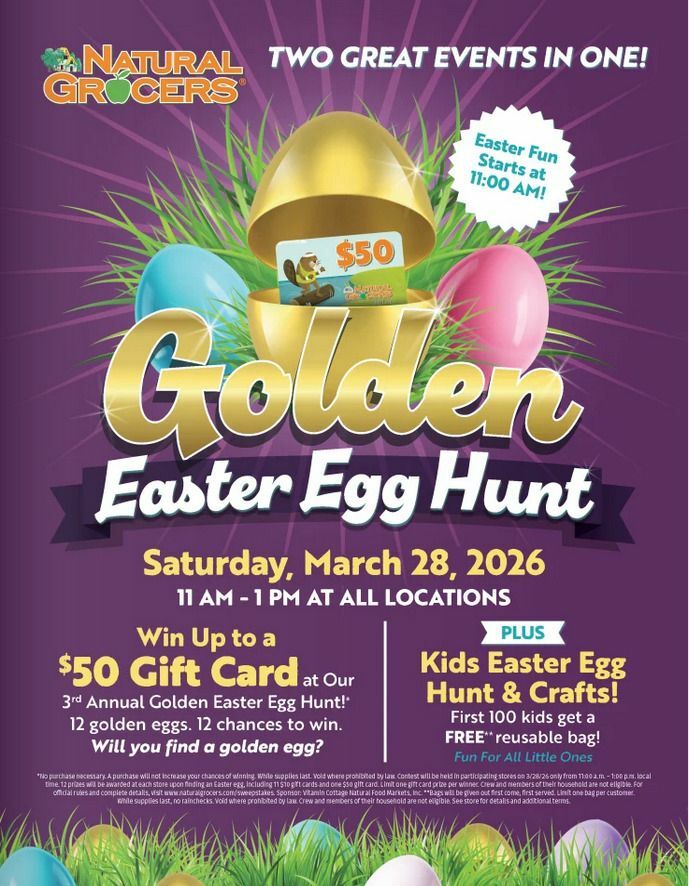 Natural Grocers Easter Deals Weekly Ad from March 28