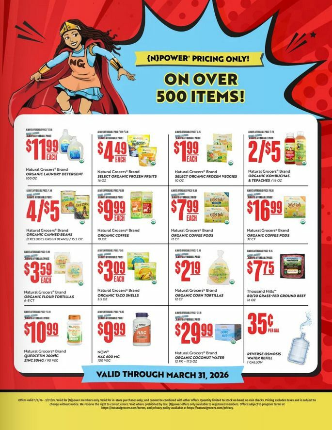 Natural Grocers Weekly Ad from March 20