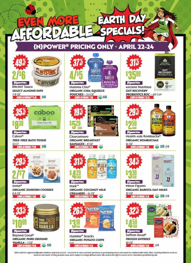 Natural Grocers Even More Affordable Earth Day Specials Weekly Ad from April 22