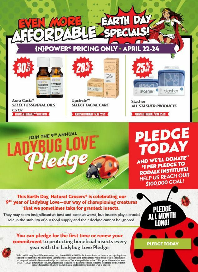 Natural Grocers Even More Affordable Earth Day Specials Weekly Ad from April 22