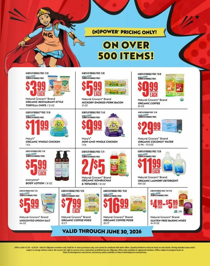 Natural Grocers Even More Affordable Prices Weekly Ad from April 1