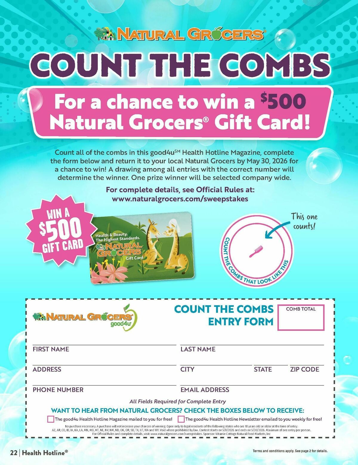 Natural Grocers Weekly Ad from May 8