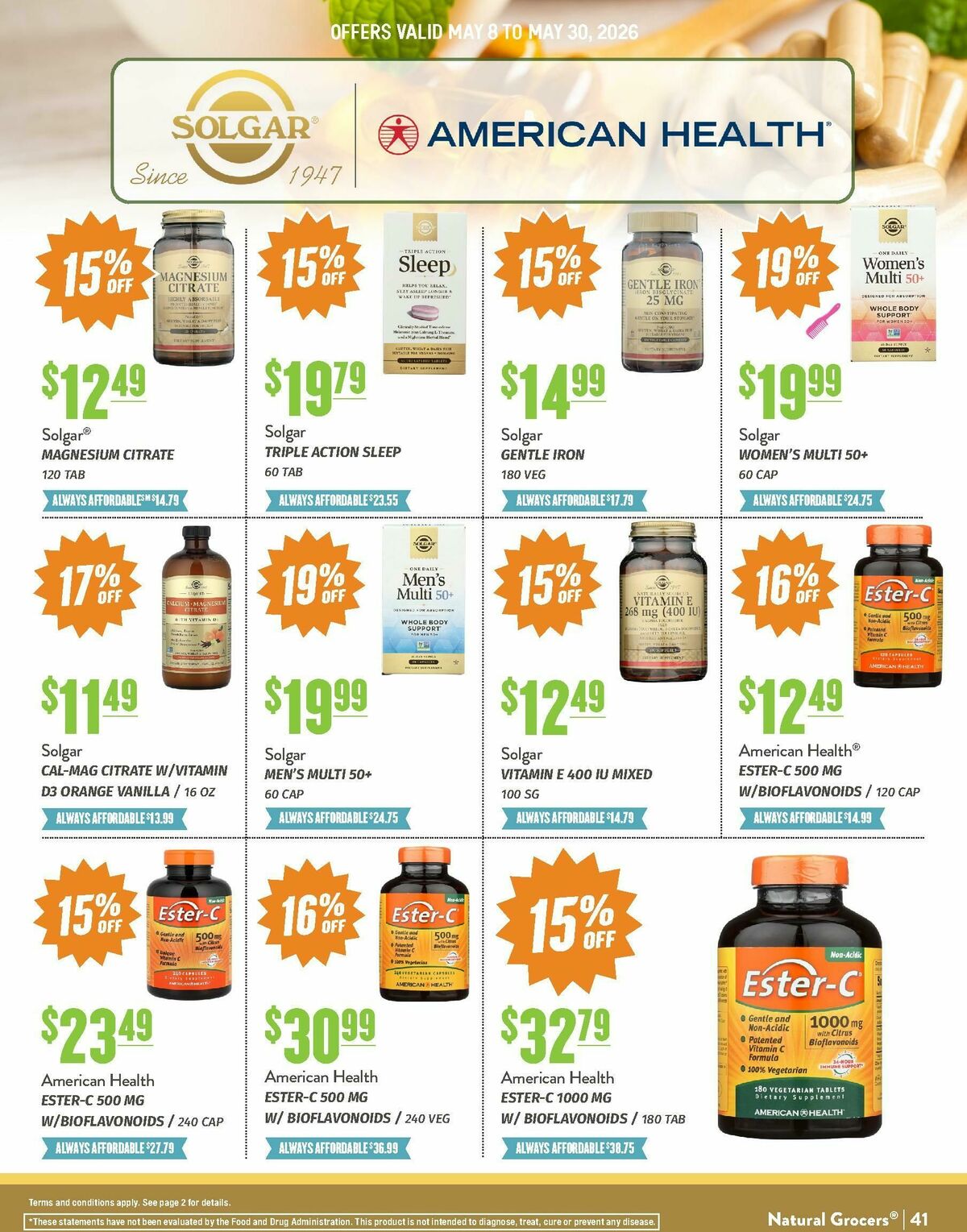 Natural Grocers Weekly Ad from May 8