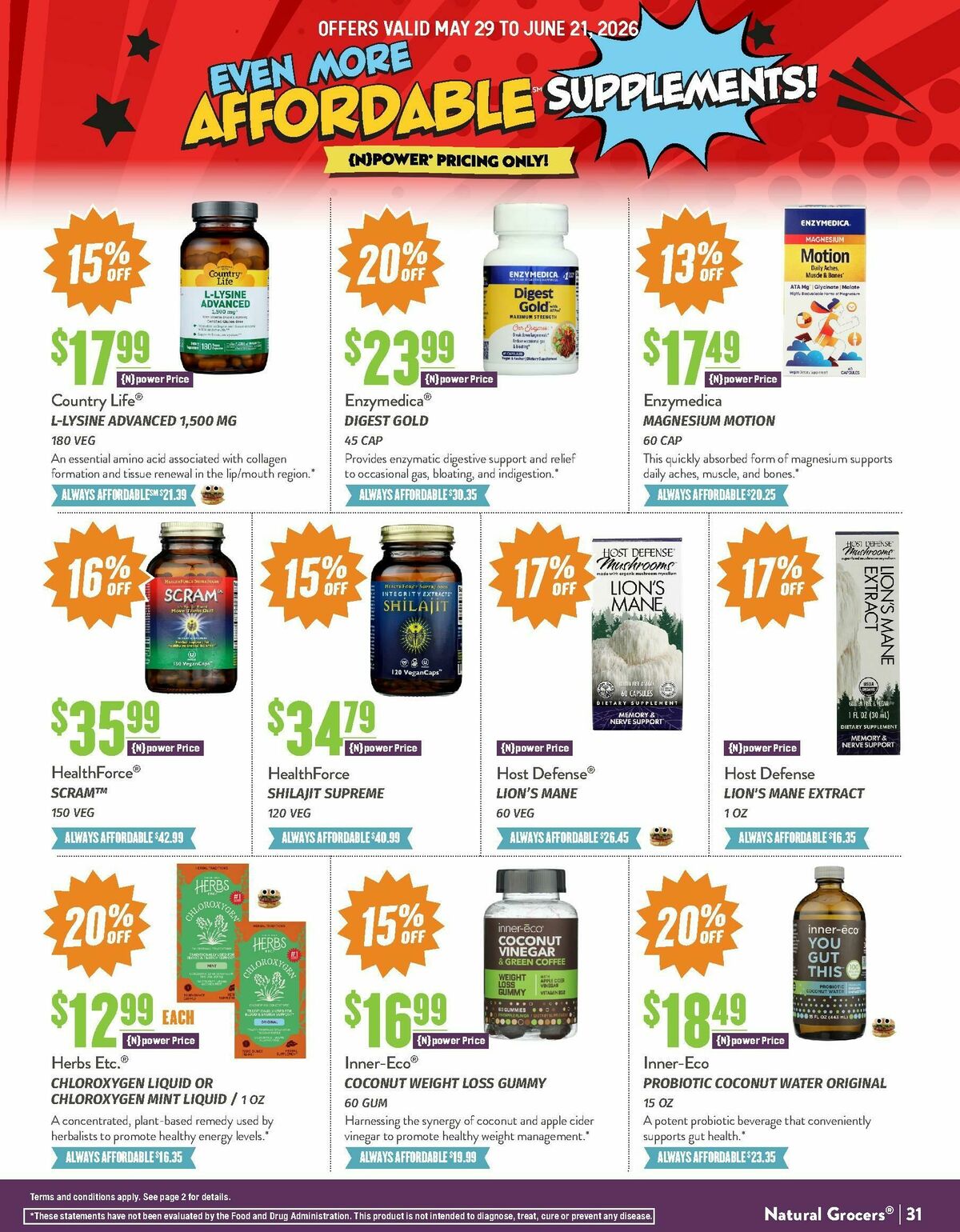 Natural Grocers Weekly Ad from May 29