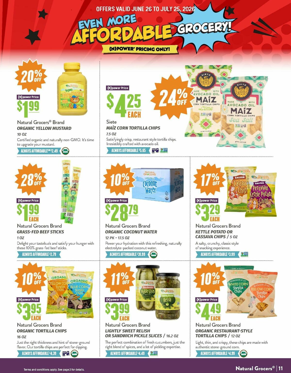 Natural Grocers Weekly Ad from June 26