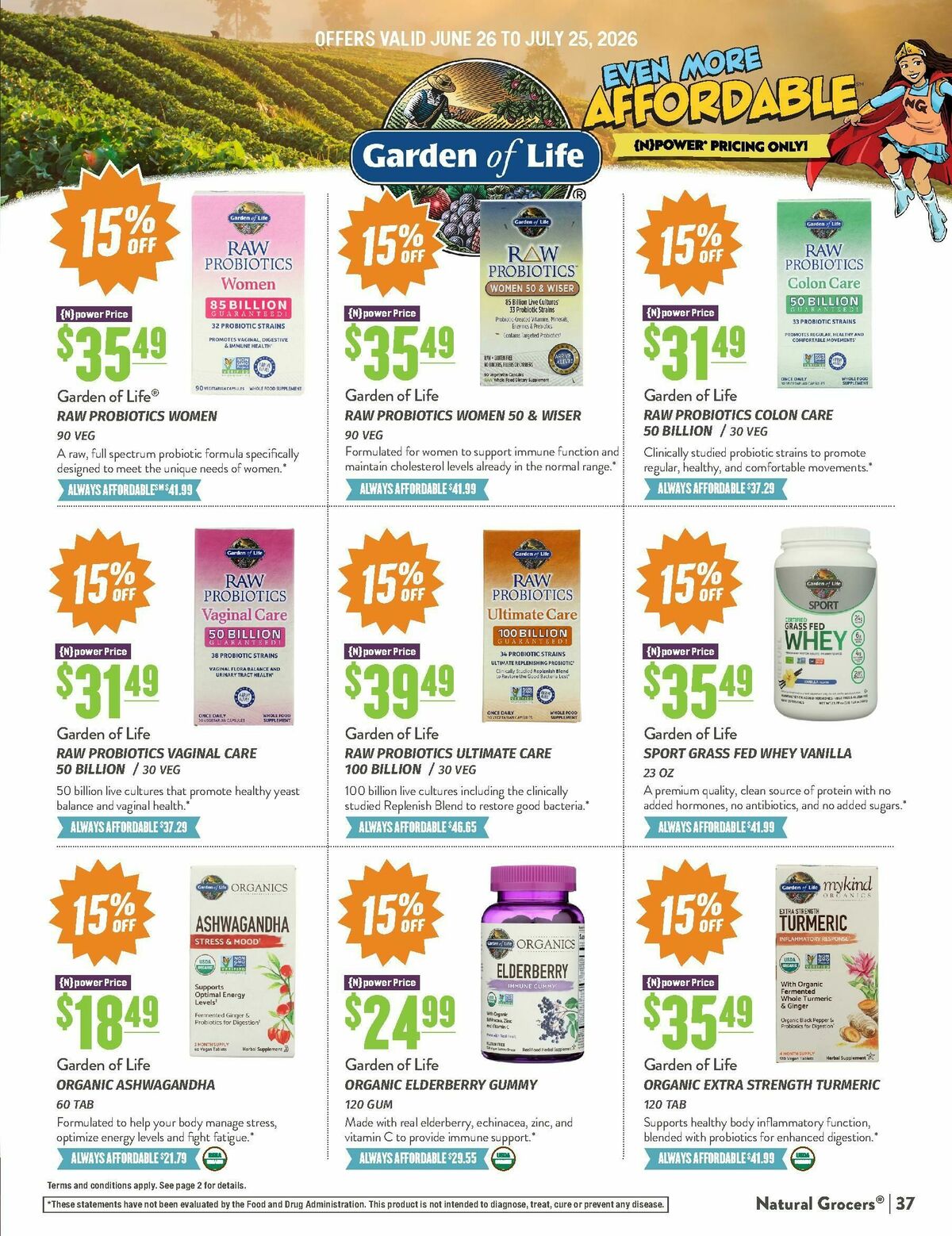 Natural Grocers Weekly Ad from June 26