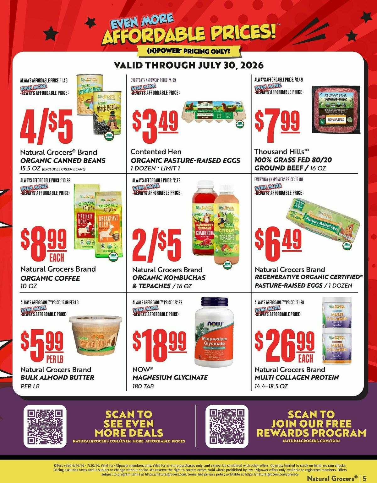 Natural Grocers Weekly Ad from June 26
