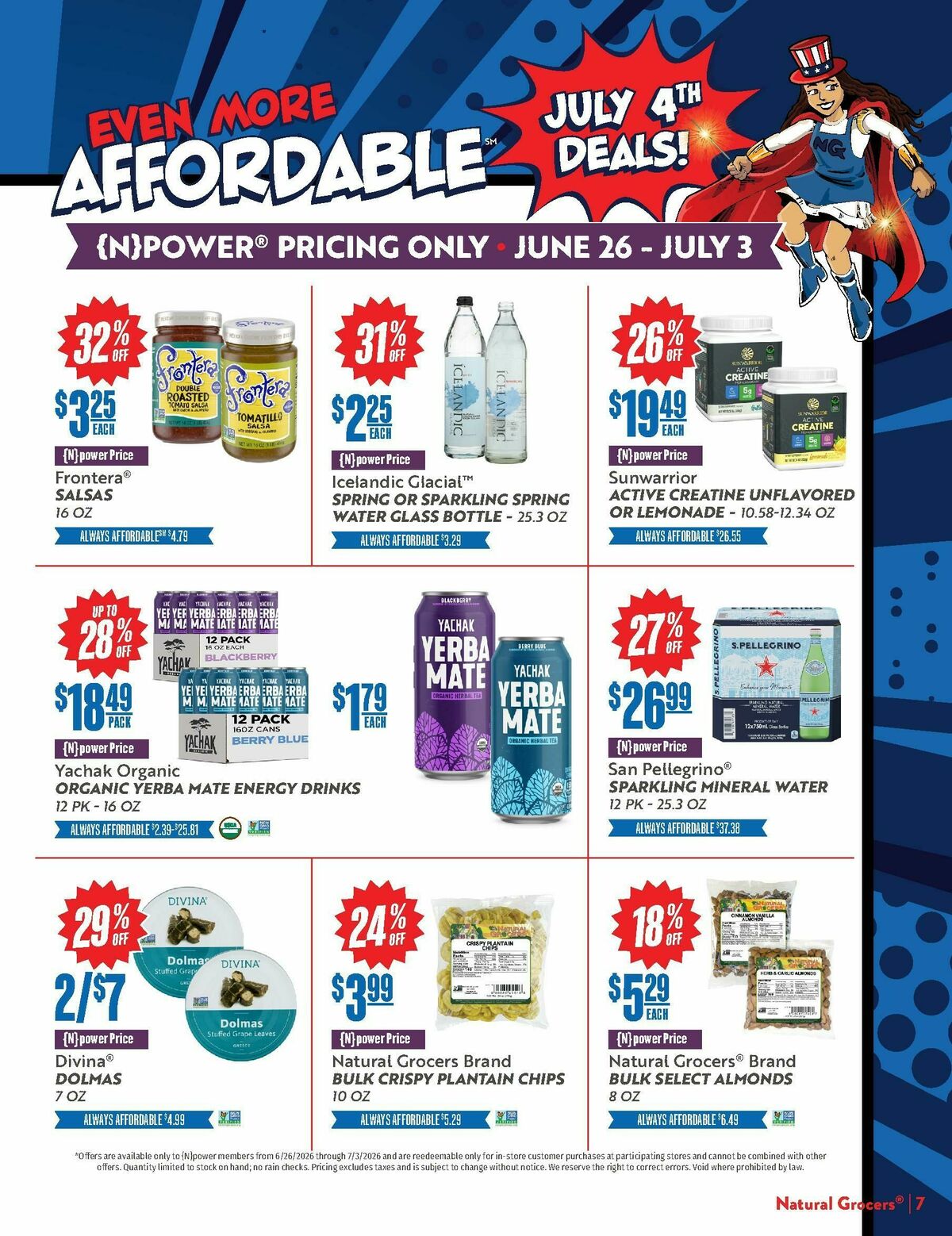 Natural Grocers Weekly Ad from June 26
