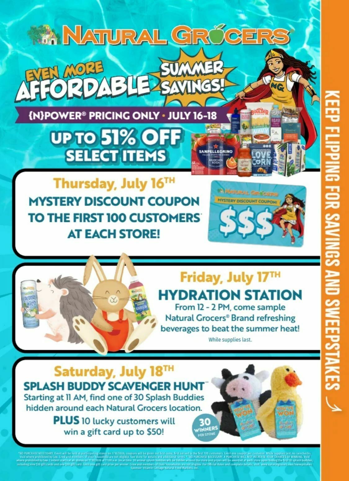 Natural Grocers Weekly Ad from July 16