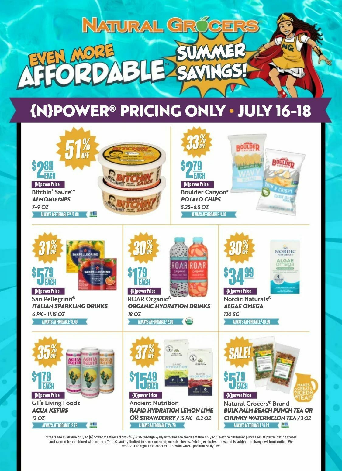 Natural Grocers Weekly Ad from July 16