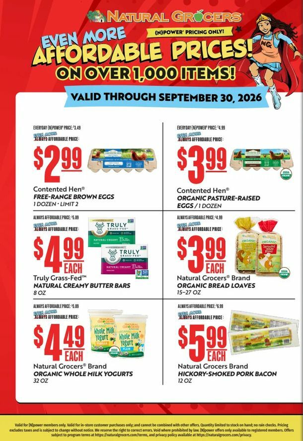 Natural Grocers Weekly Ad from July 25
