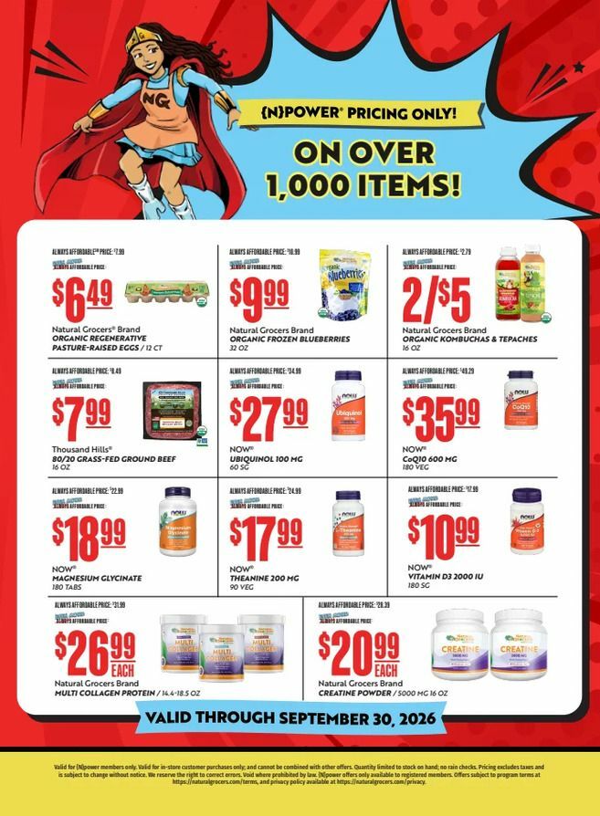 Natural Grocers Weekly Ad from July 25