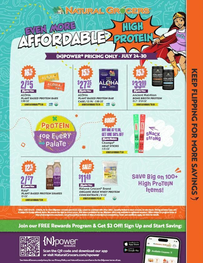 Natural Grocers Weekly Ad from July 24