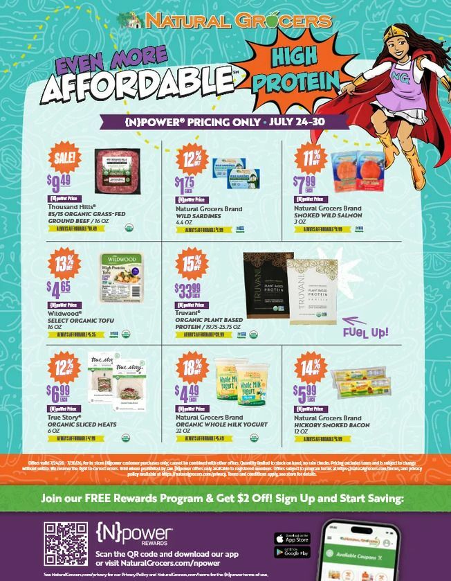 Natural Grocers Weekly Ad from July 24