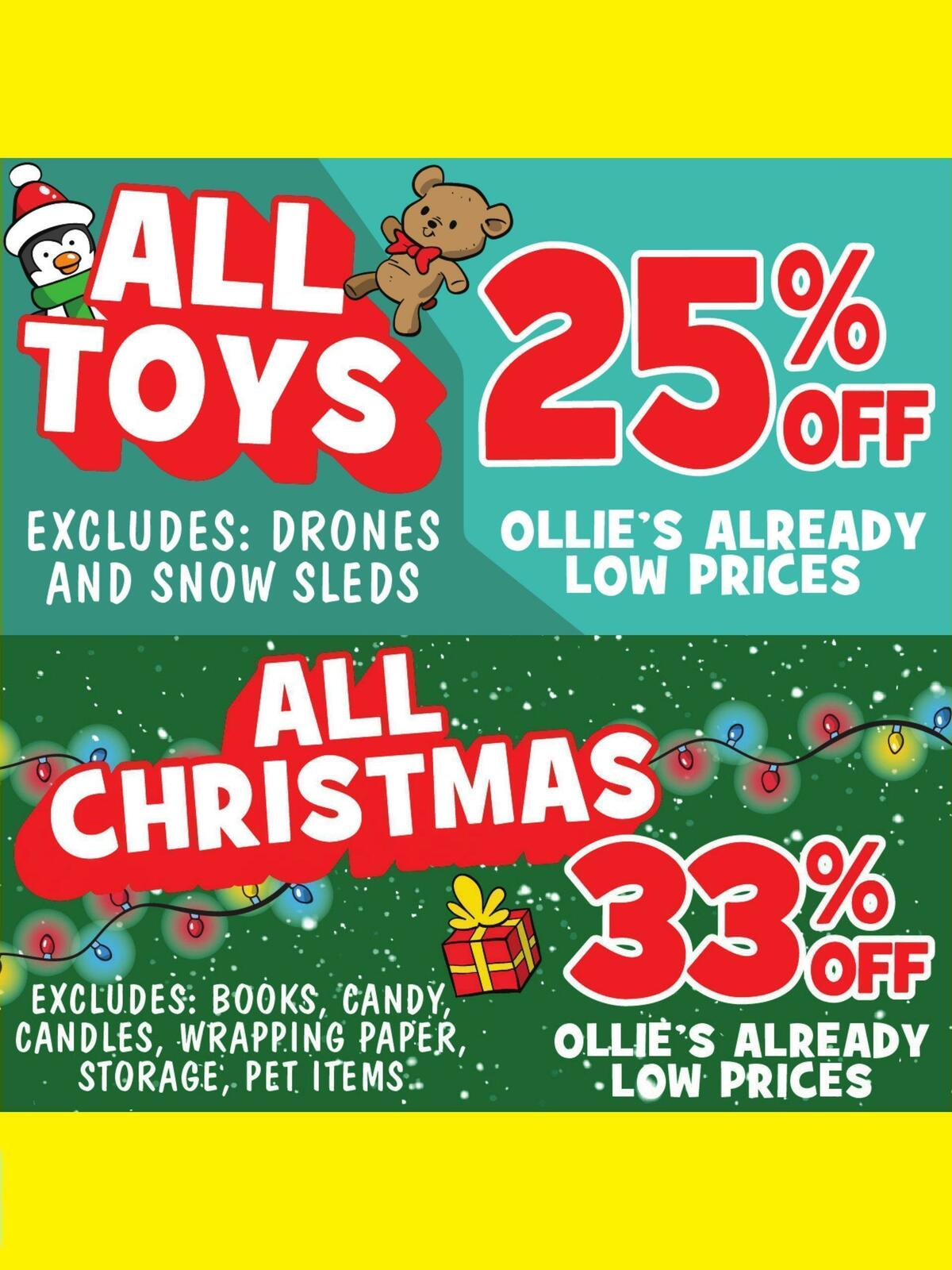 Ollie's Bargain Outlet Weekly Ad from December 22