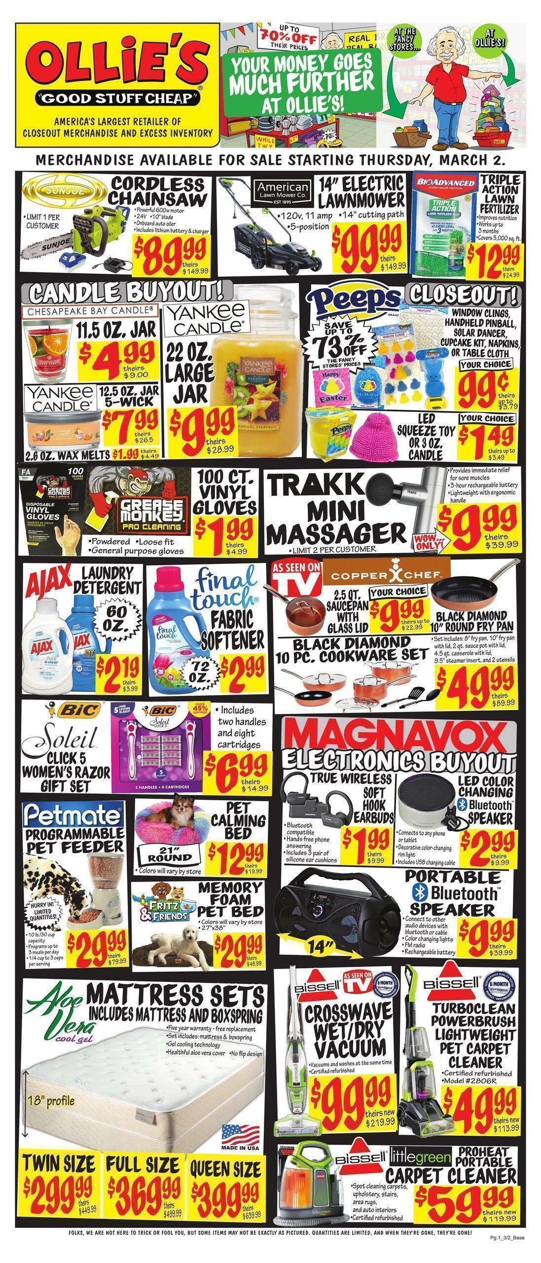 Ollie's Bargain Outlet Weekly Ad from March 2