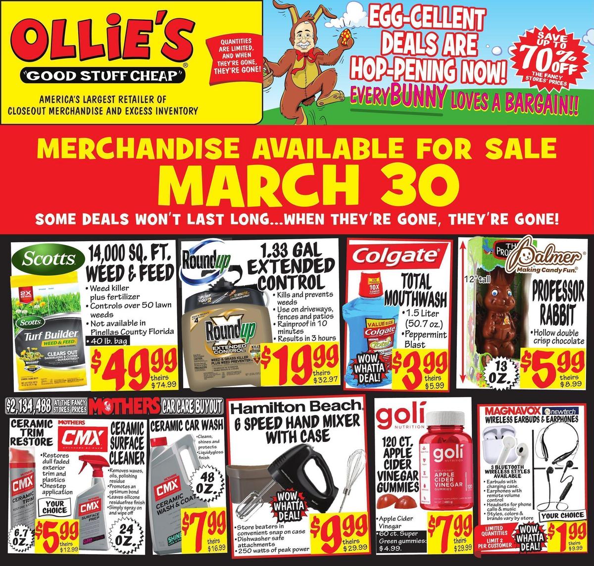 Ollie's Bargain Outlet Weekly Ad from March 30