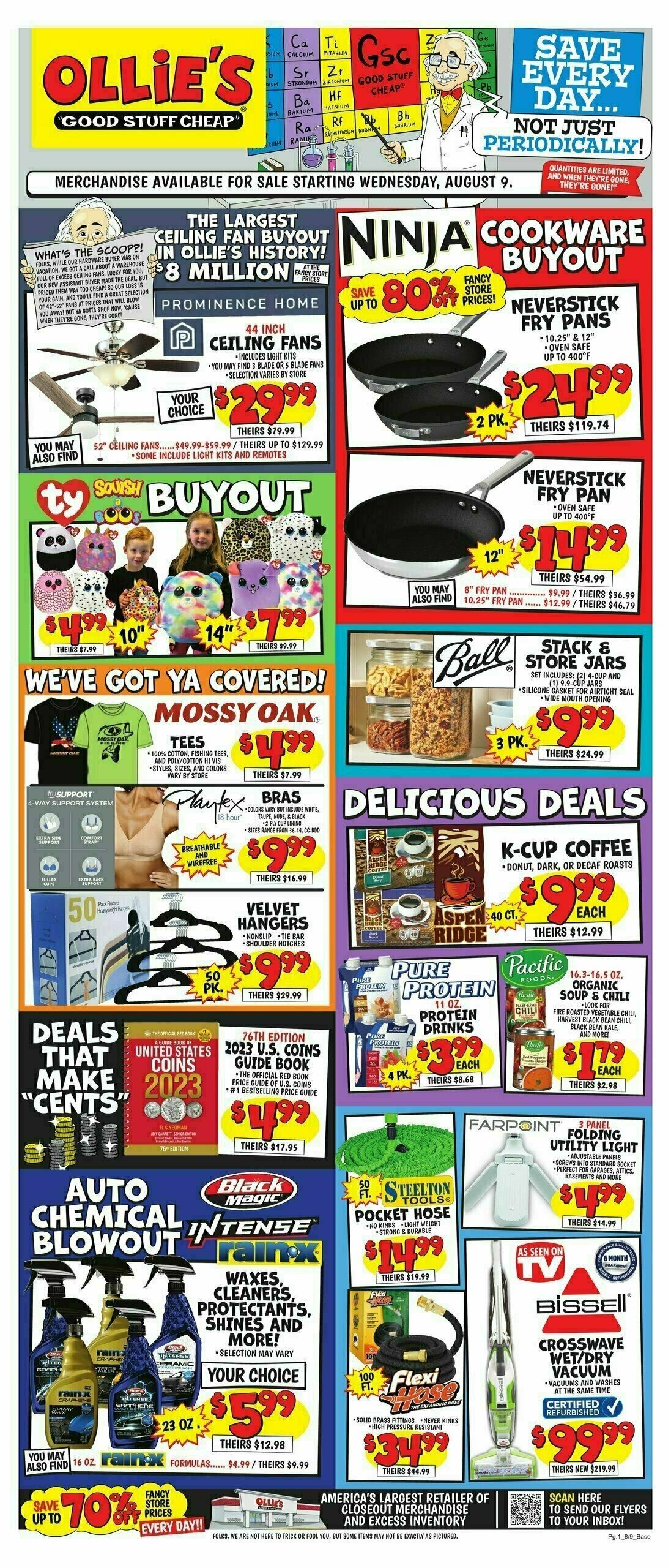 Ollie's Bargain Outlet Weekly Ad from August 9