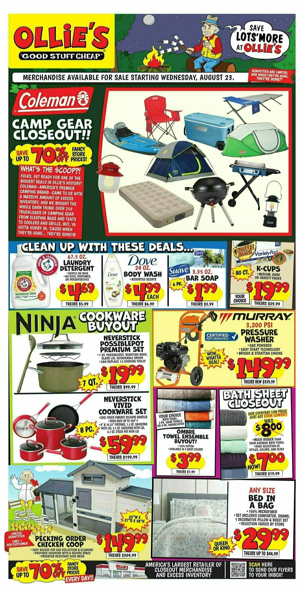 Ollie's Bargain Outlet Weekly Ad from August 23