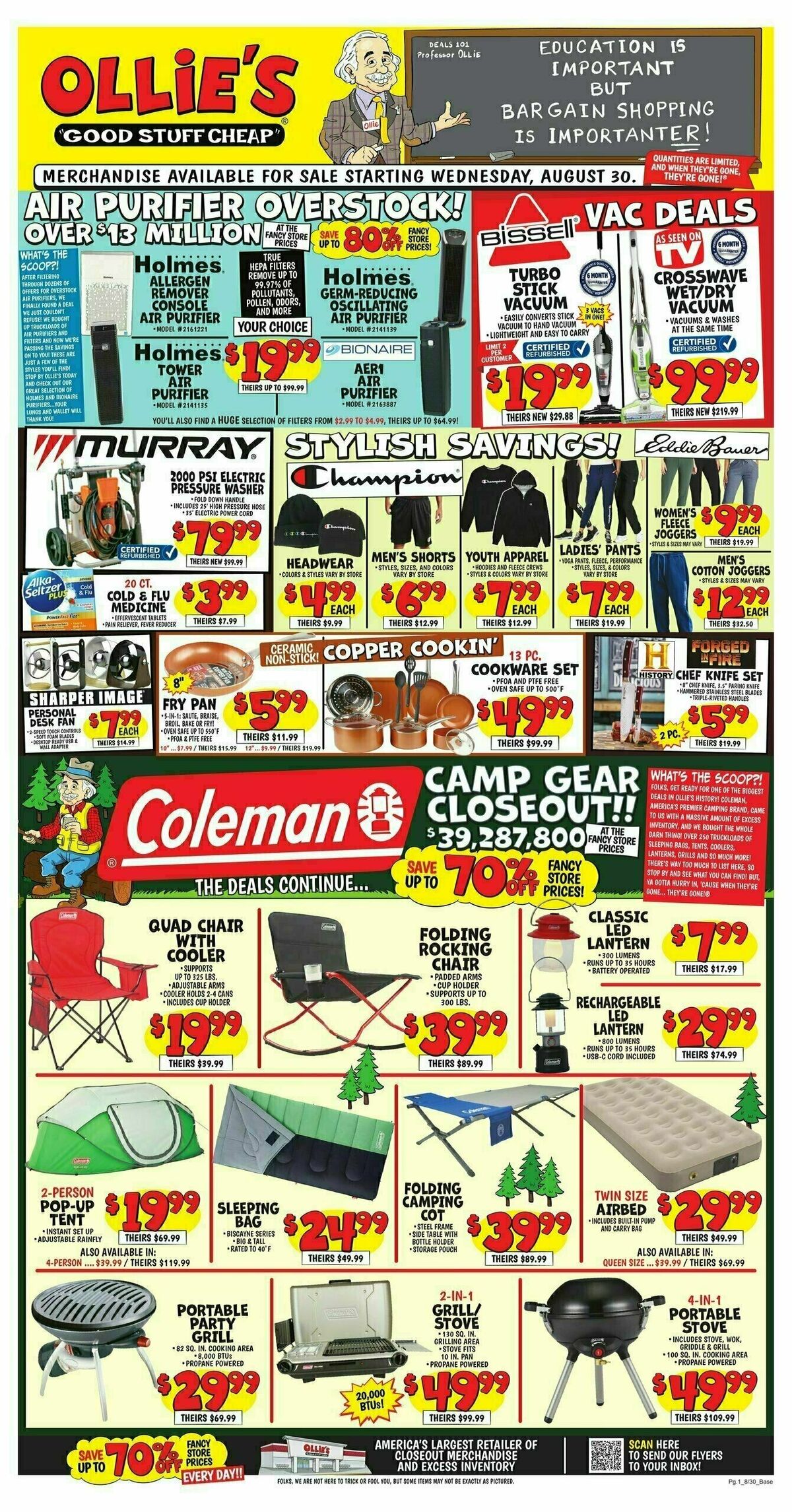 Ollie's Bargain Outlet Weekly Ad from August 30
