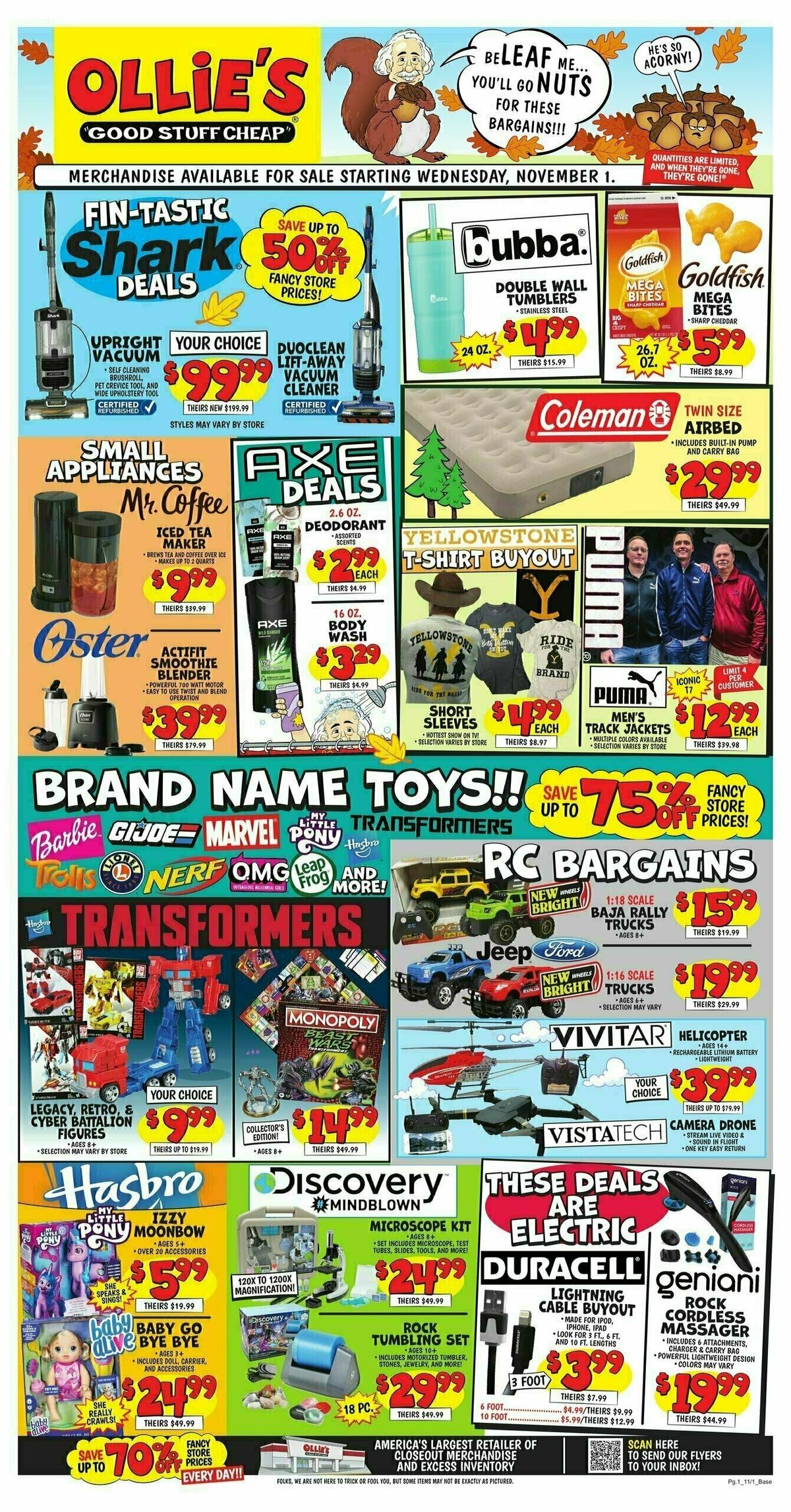 Ollie's Bargain Outlet Weekly Ad from November 1