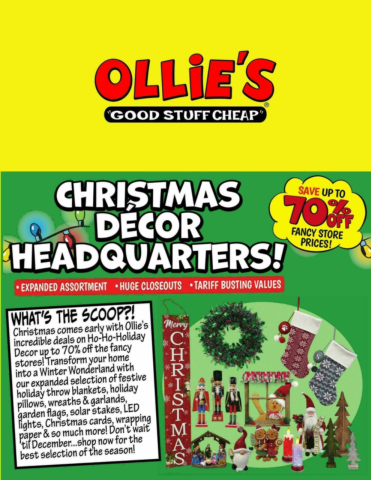 Ollie's Bargain Outlet Weekly Ad from October 26