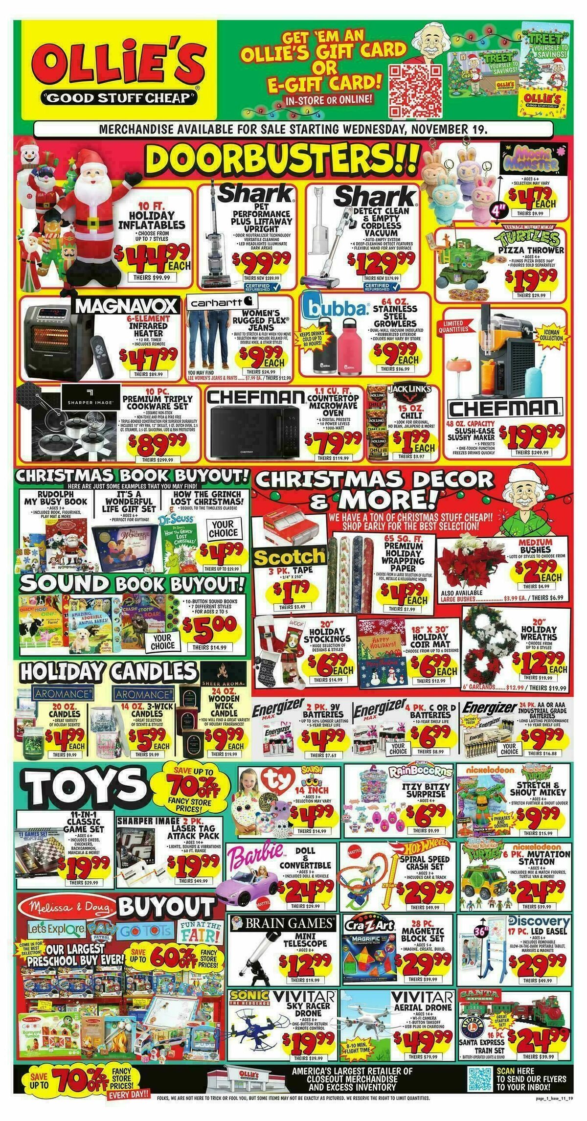 Ollie's Bargain Outlet Weekly Ad from November 19