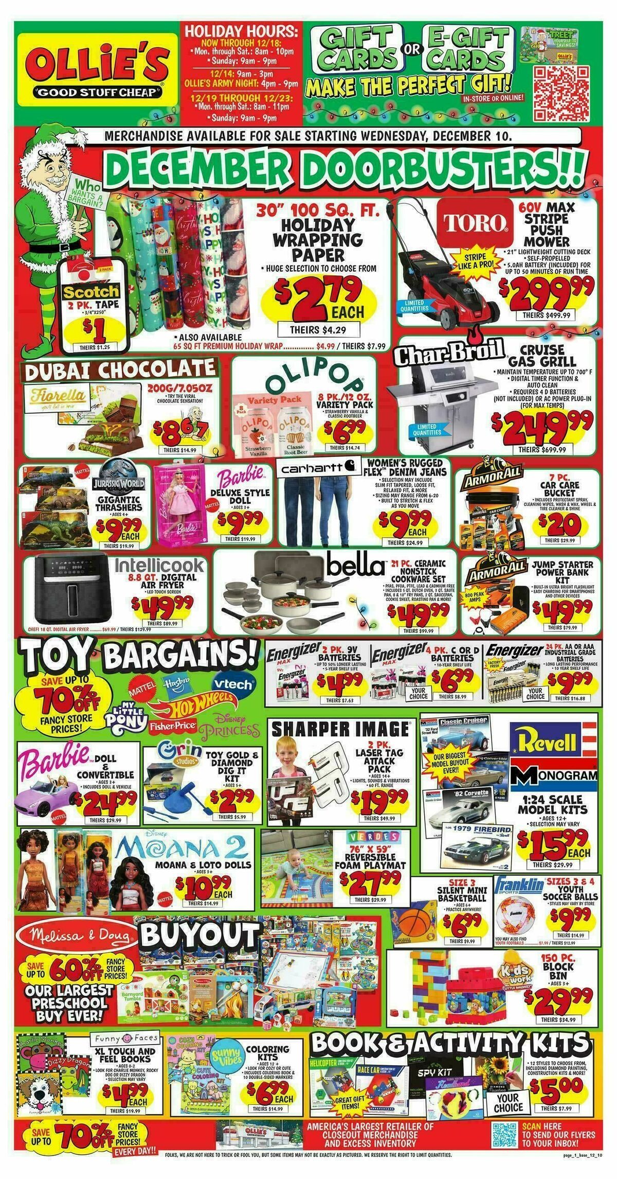 Ollie's Bargain Outlet Weekly Ad from December 10