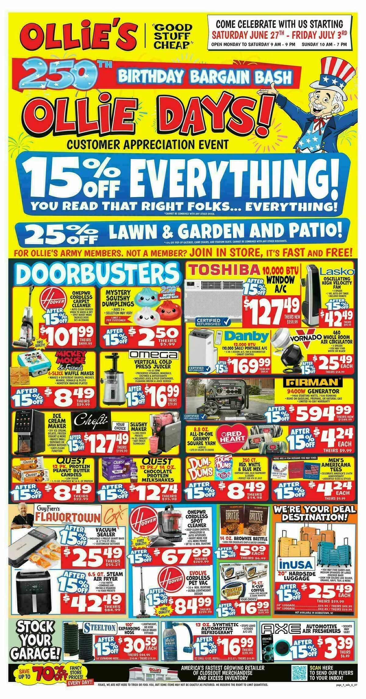 Ollie's Bargain Outlet Weekly Ad from June 27