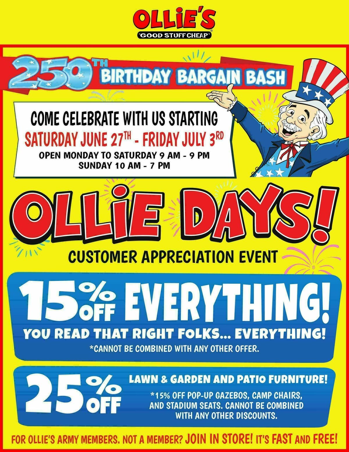 Ollie's Bargain Outlet Weekly Ad from June 30