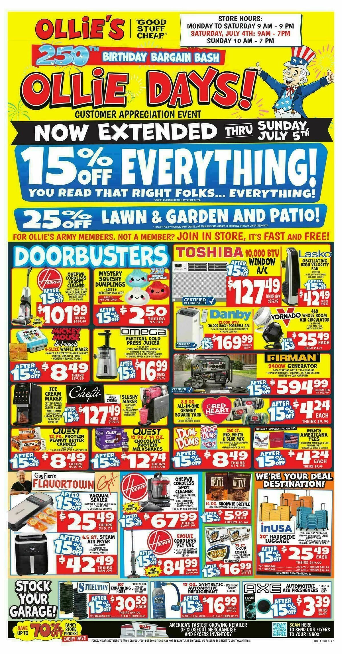Ollie's Bargain Outlet Weekly Ad from July 4