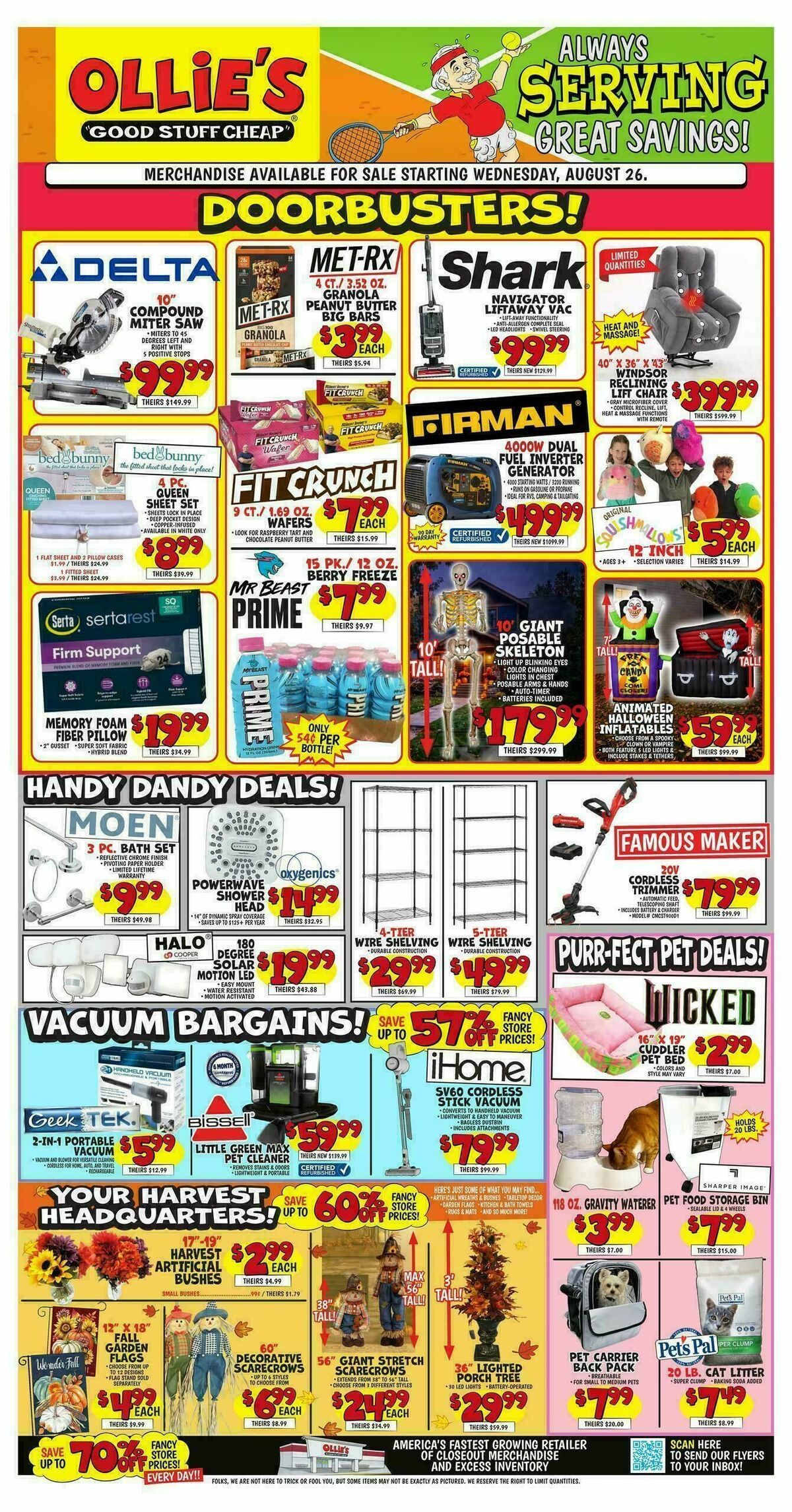 Ollie's Bargain Outlet Weekly Ad from August 26