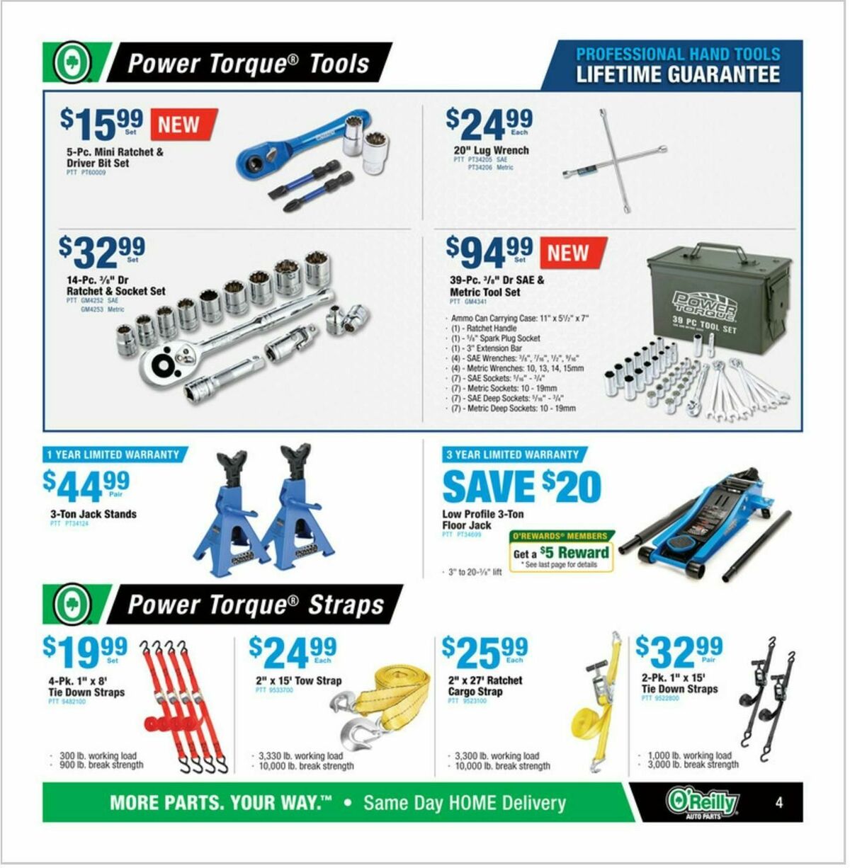 O'Reilly Auto Parts Weekly Ad from December 25
