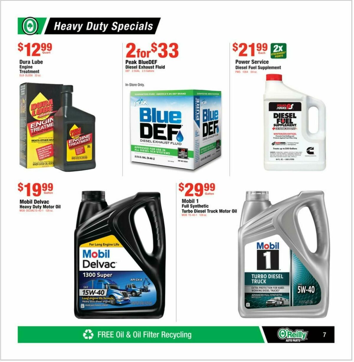 O'Reilly Auto Parts Weekly Ad from December 25