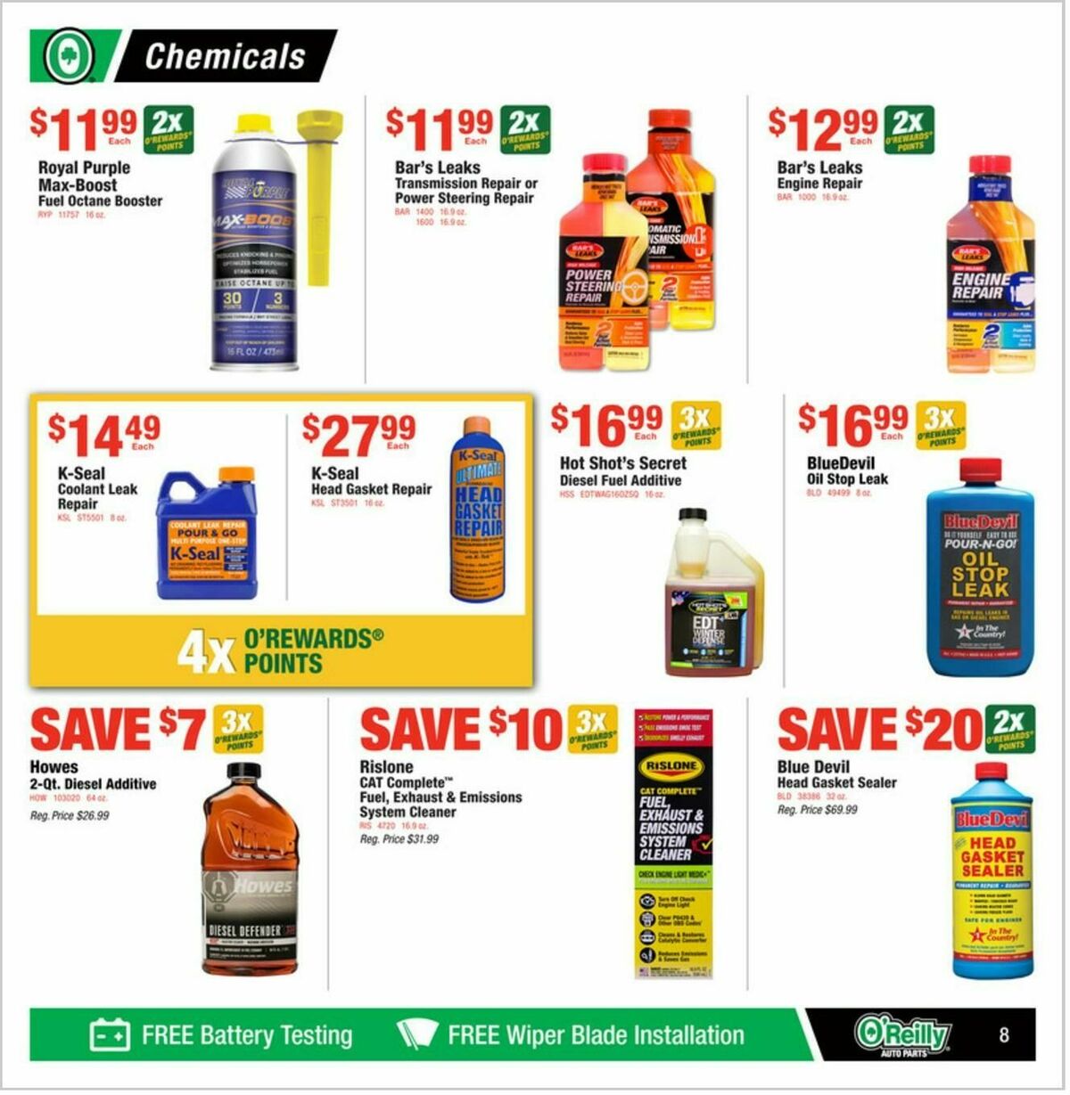 O'Reilly Auto Parts Weekly Ad from January 29