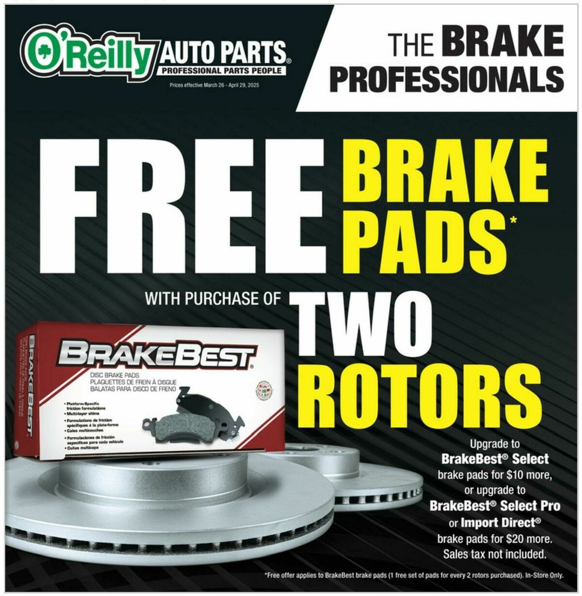 O'Reilly Auto Parts Weekly Ad from March 26