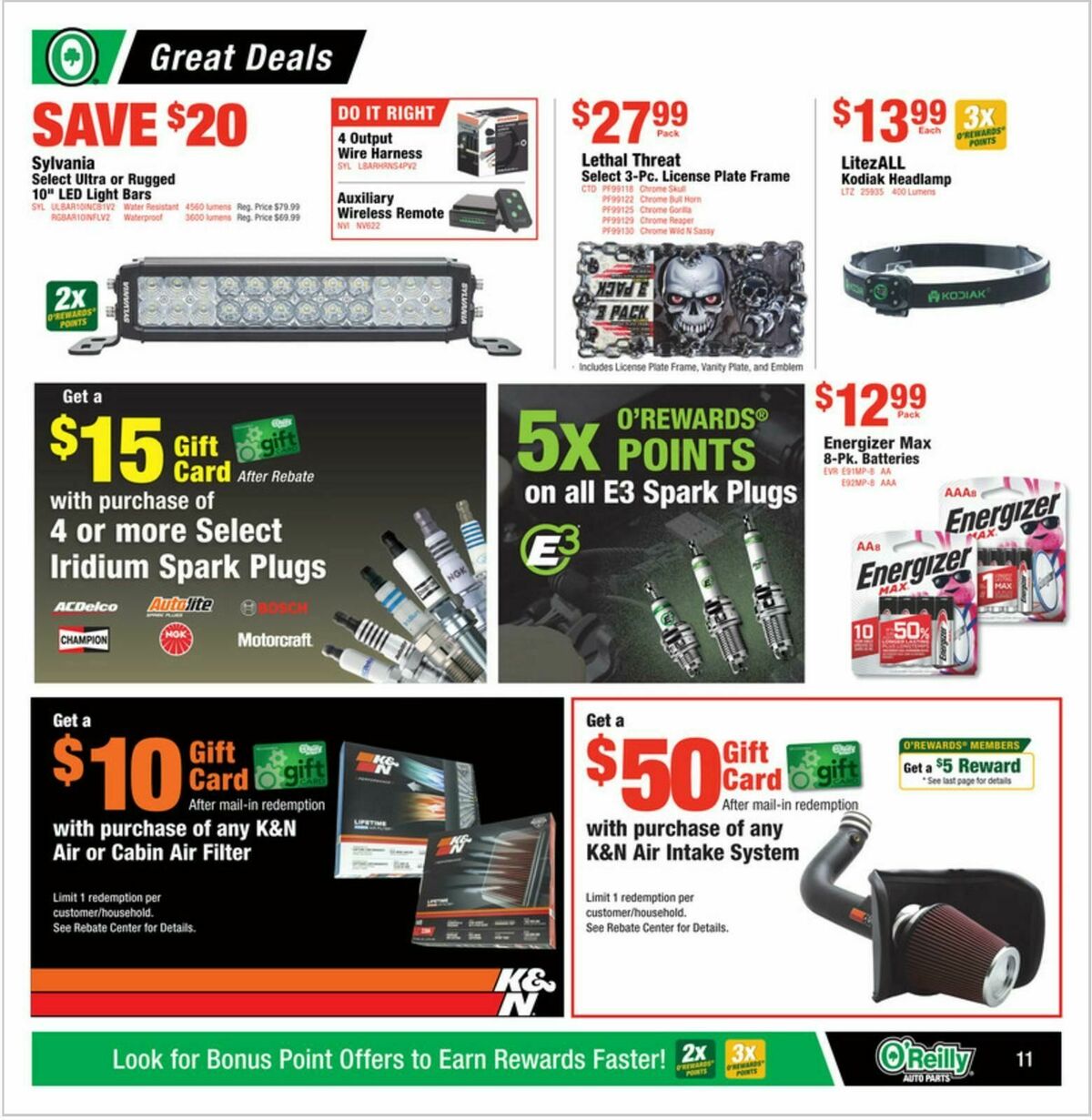 O'Reilly Auto Parts Weekly Ad from March 26
