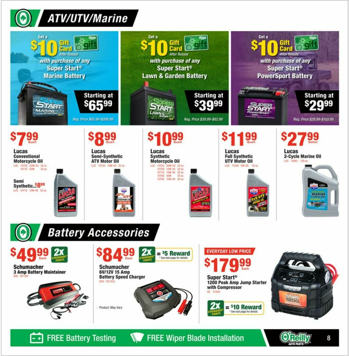 O'Reilly Auto Parts Weekly Ad from April 30