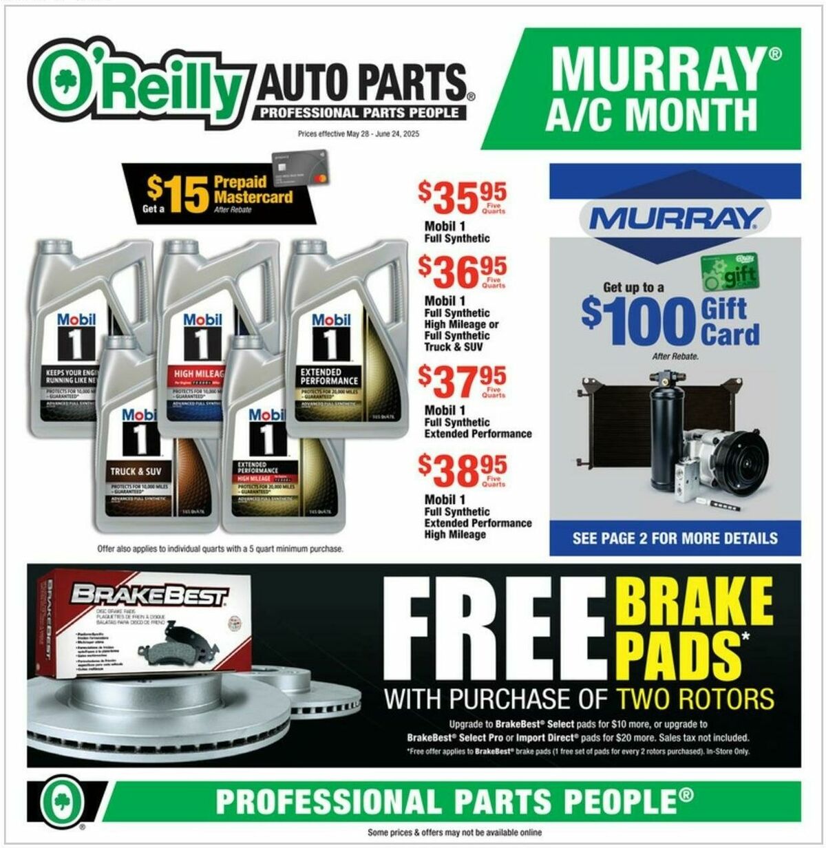O'Reilly Auto Parts Weekly Ad from May 28