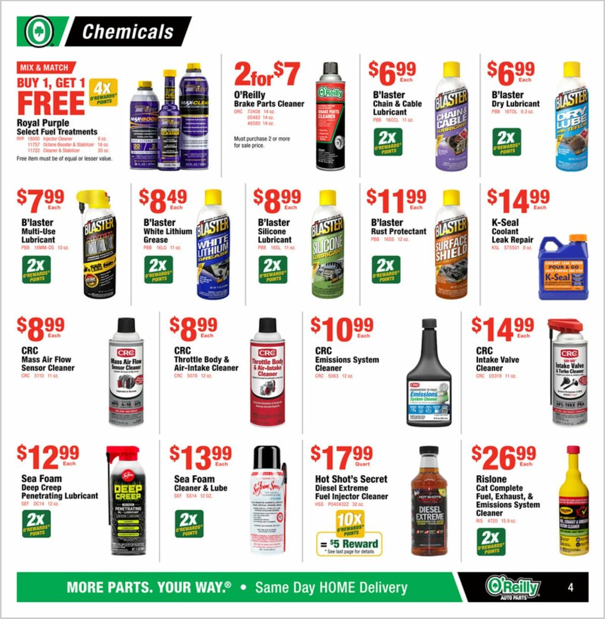 O'Reilly Auto Parts Weekly Ad from July 30