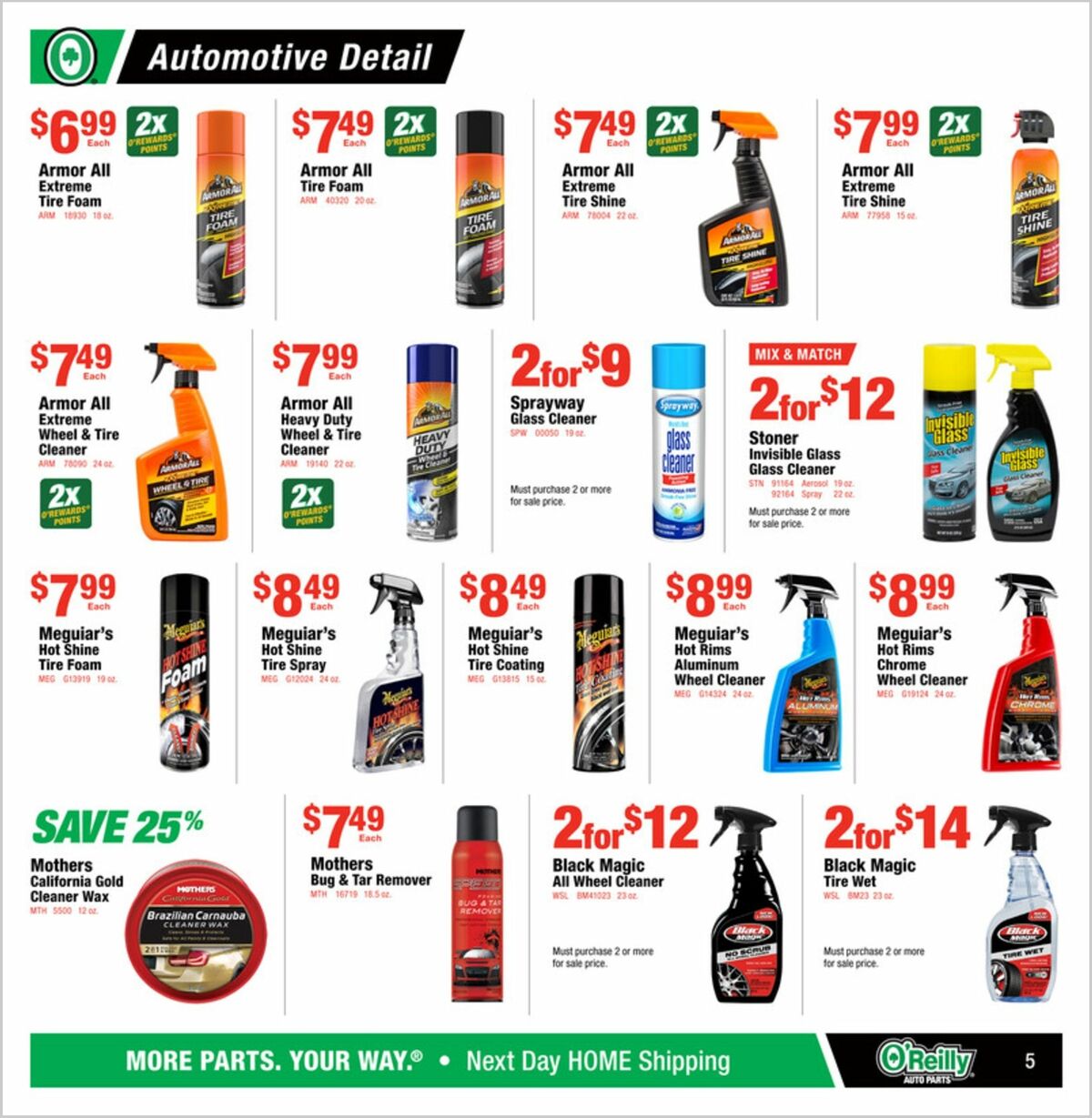 O'Reilly Auto Parts Weekly Ad from July 30
