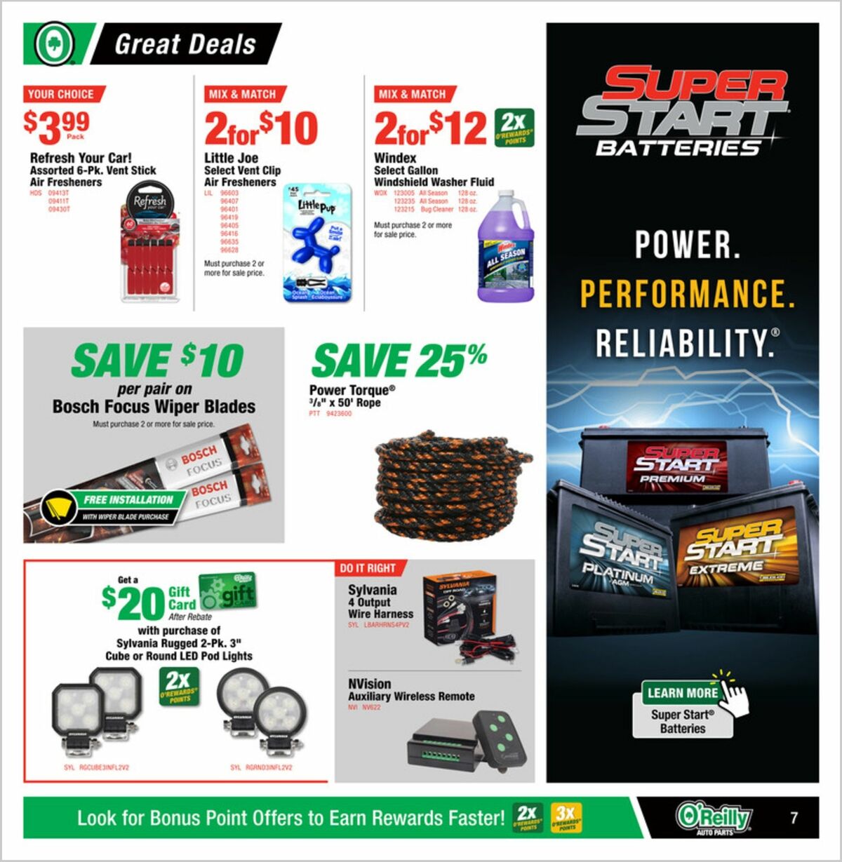 O'Reilly Auto Parts Weekly Ad from July 30