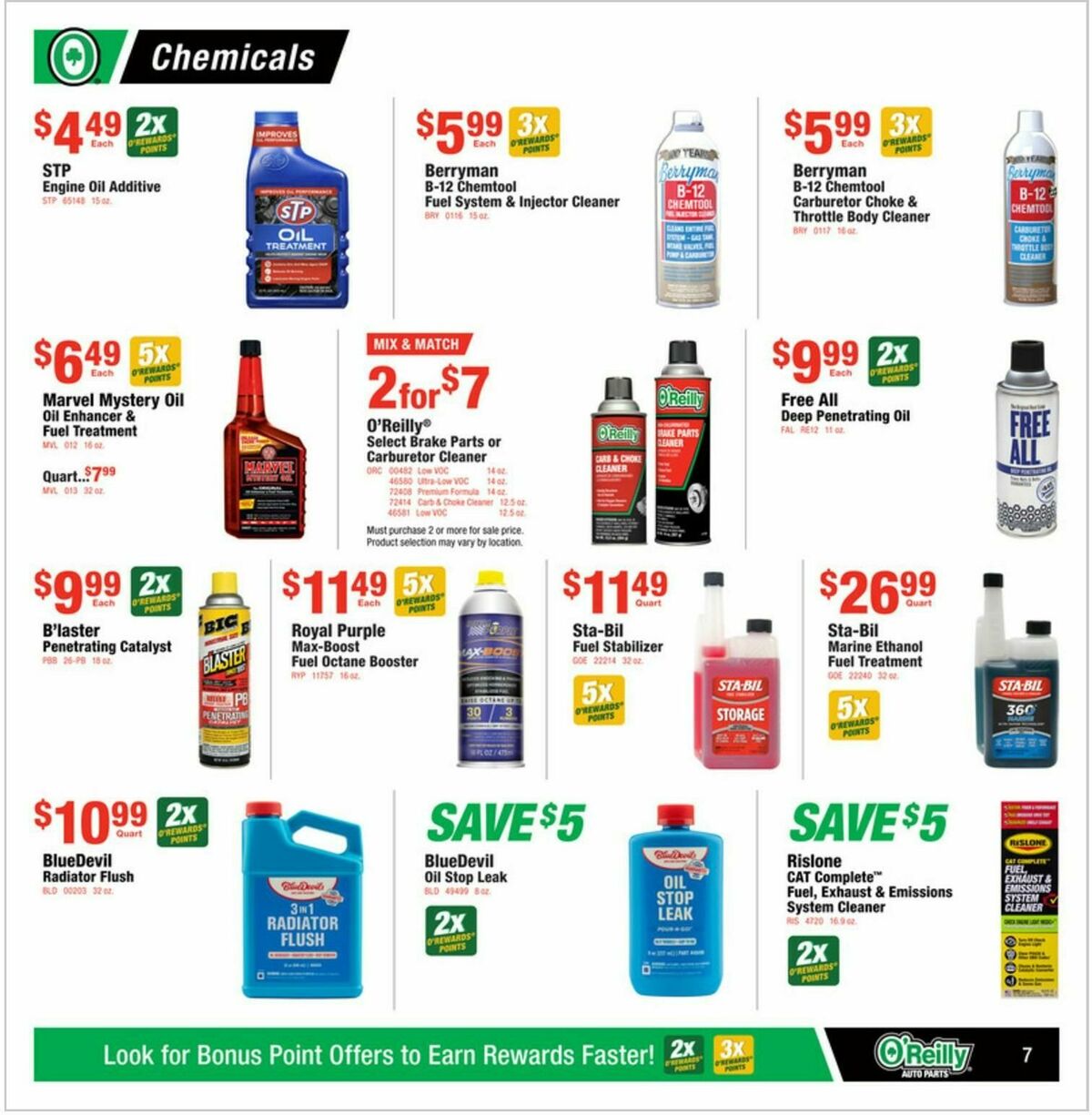O'Reilly Auto Parts Weekly Ad from August 27
