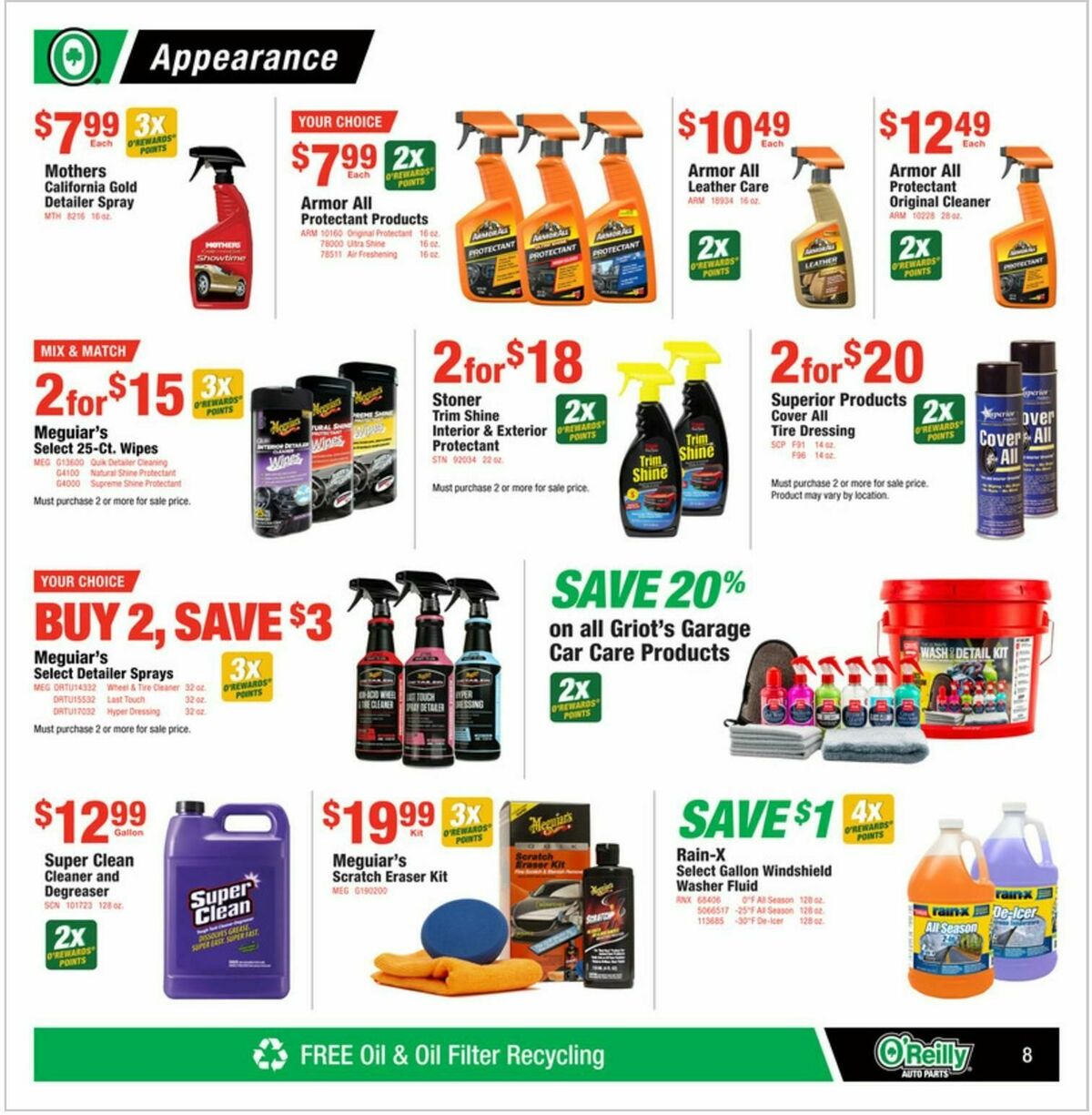 O'Reilly Auto Parts Weekly Ad from August 27