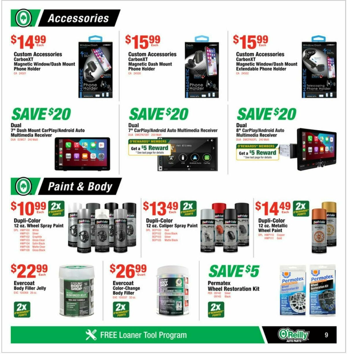 O'Reilly Auto Parts Weekly Ad from August 27
