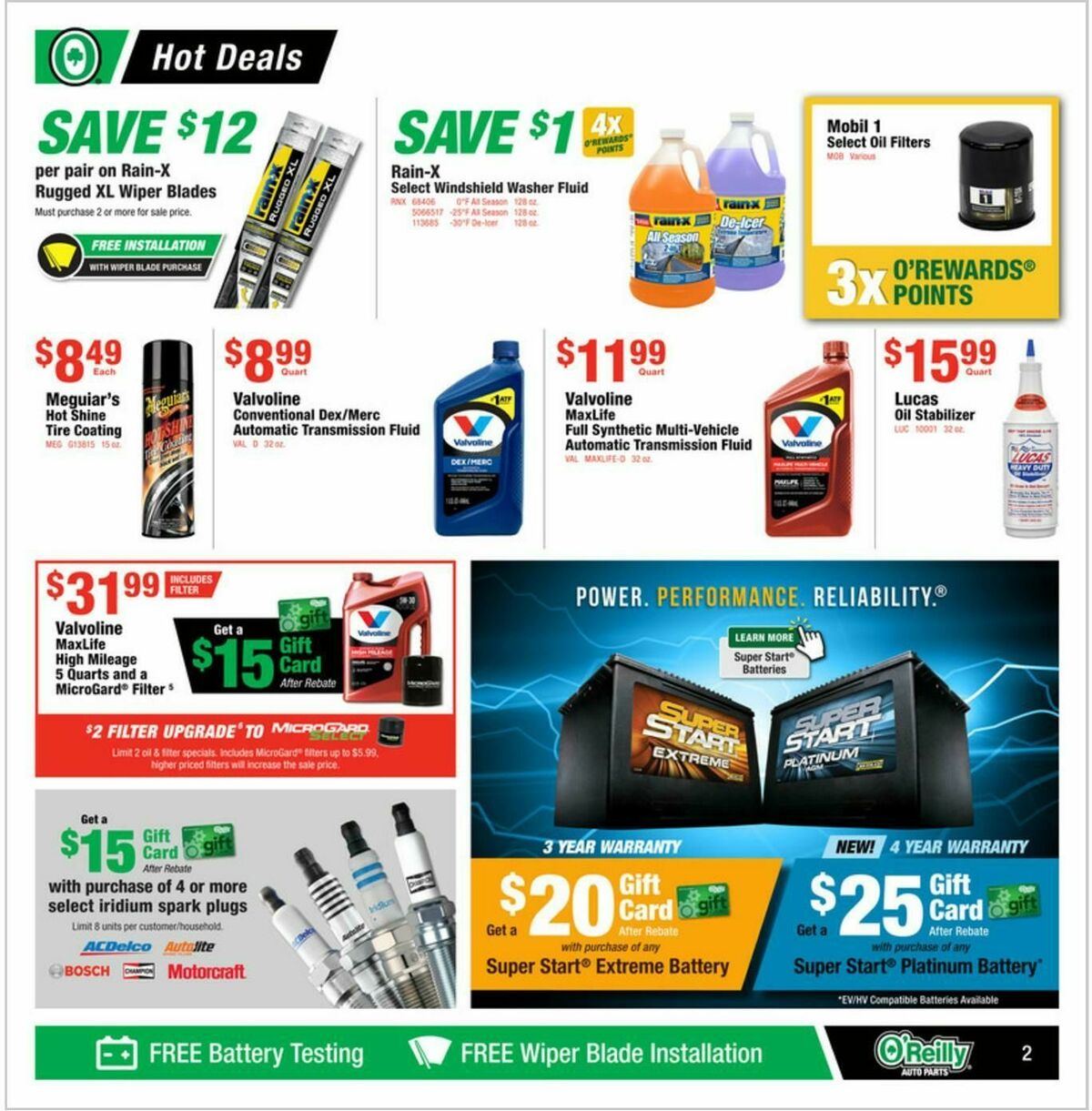 O'Reilly Auto Parts Weekly Ad from September 24