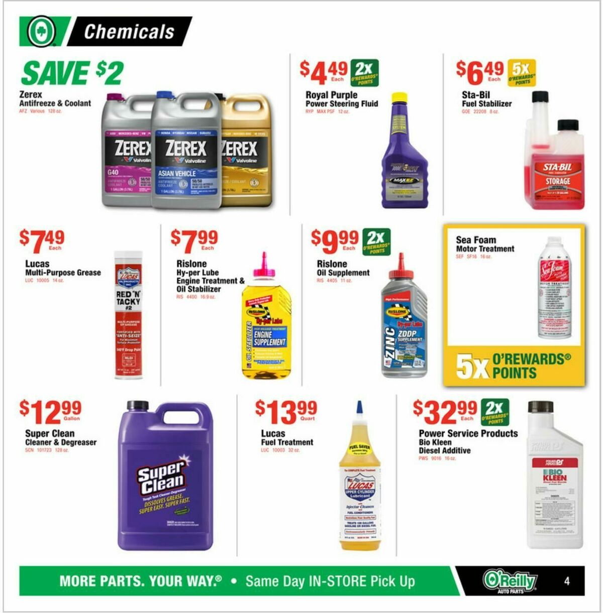 O'Reilly Auto Parts Weekly Ad from September 24