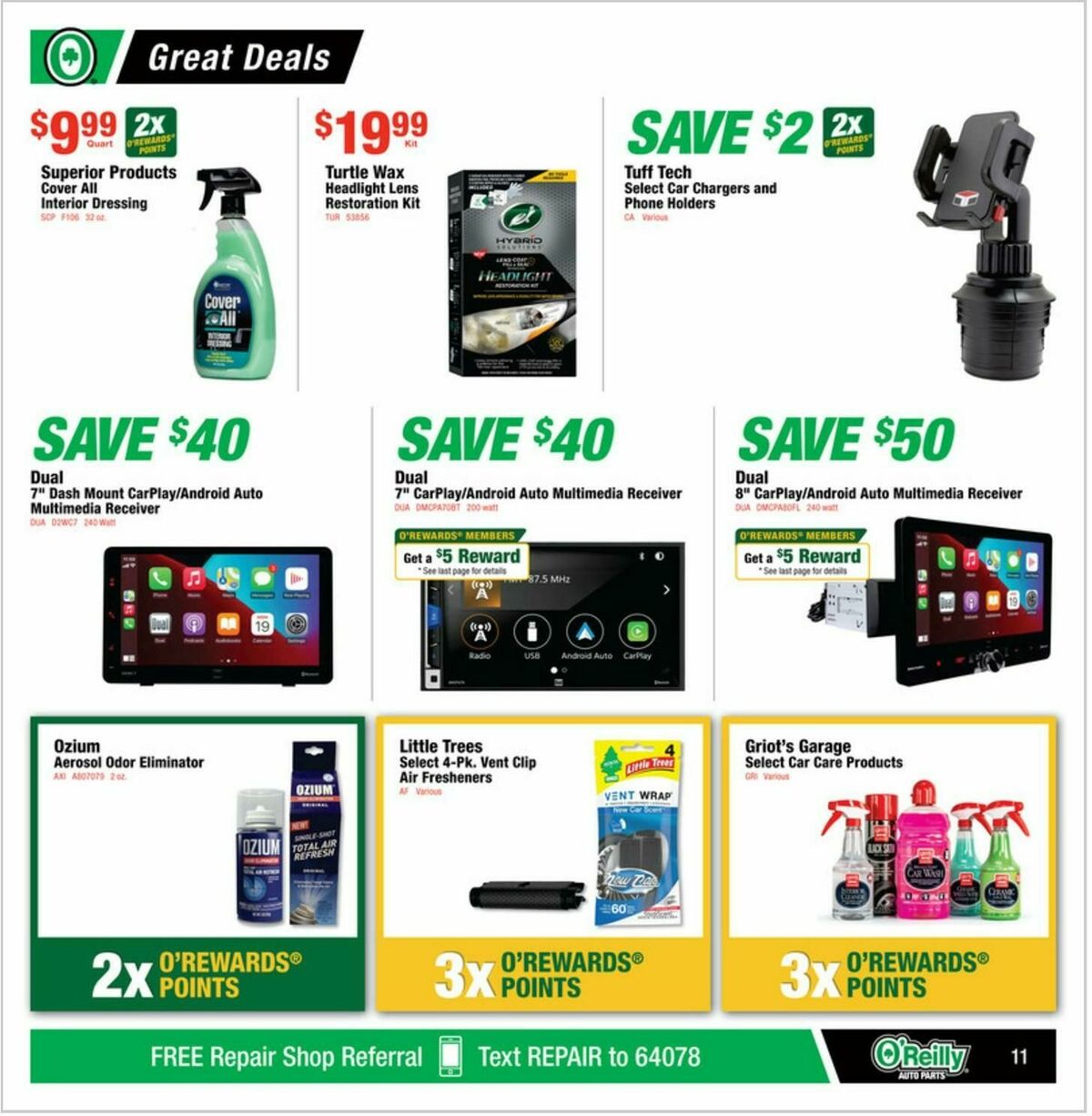 O'Reilly Auto Parts Weekly Ad from October 29